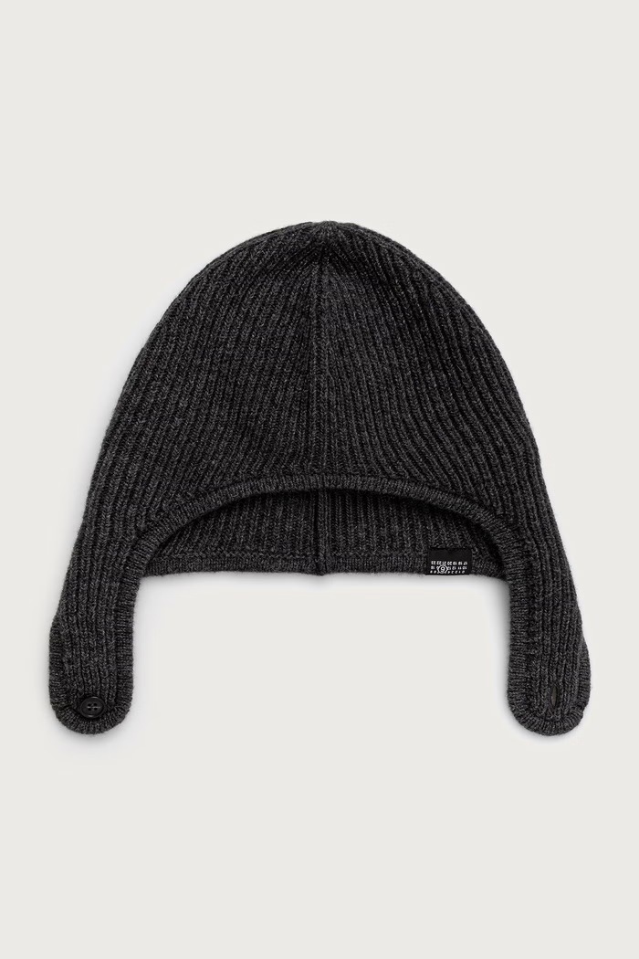 MM6 Maison Margiela czapka z wełną szary S52TB0015.M13293