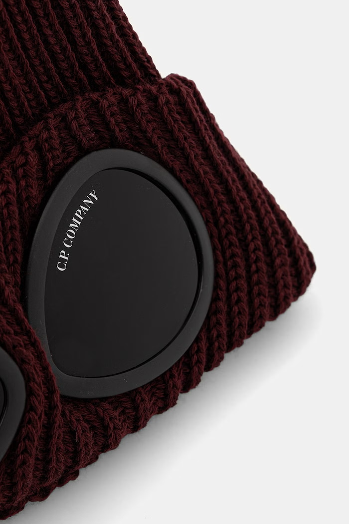 Accessories C.P. Company wool beanie 21CMAC742A005509A maroon