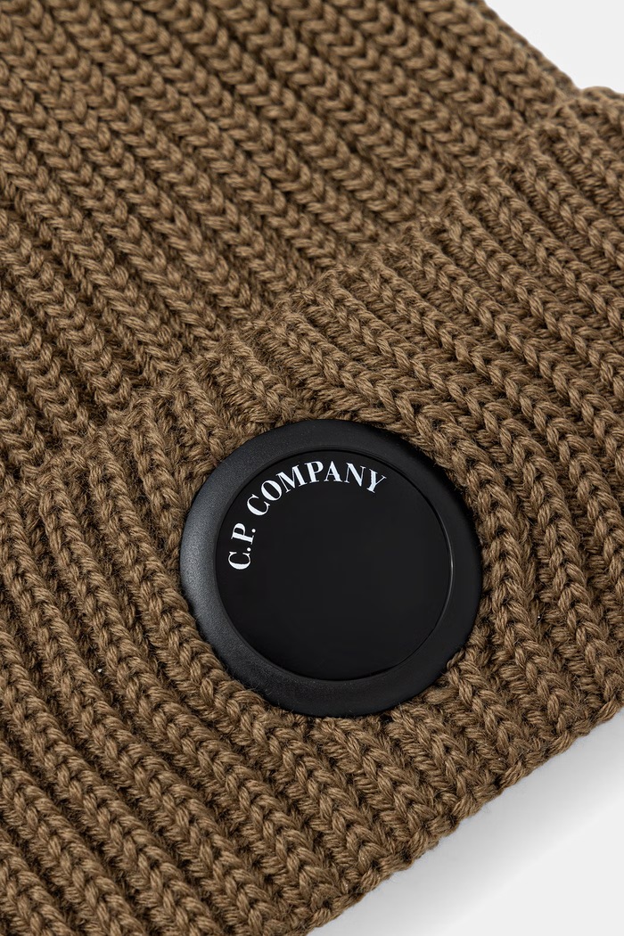 Akcesoria C.P. Company czapka wełniana 21CMAC739A005509A zielony