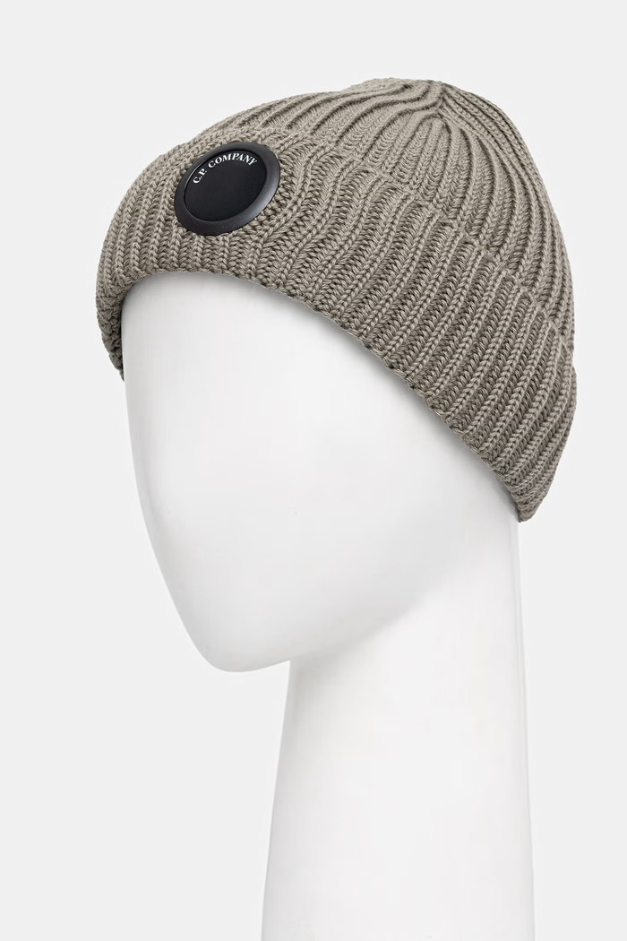 C.P. Company czapka wełniana 21CMAC739A005509A zielony AW26