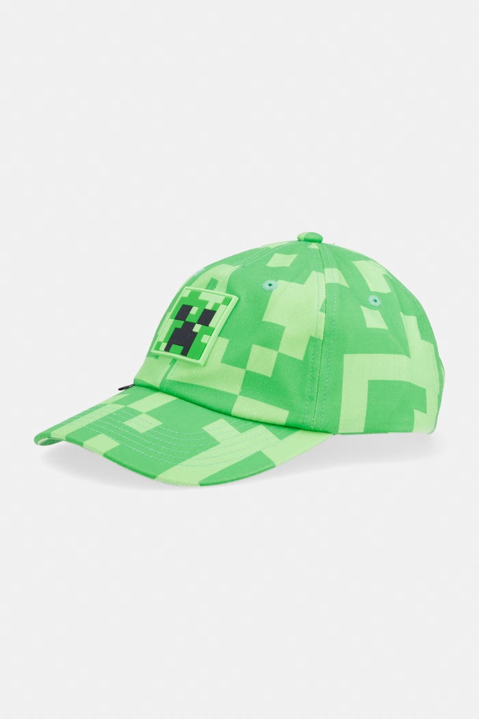 Herschel czapka z daszkiem bawełniana Minecraft Sylas zielony 50770.07614