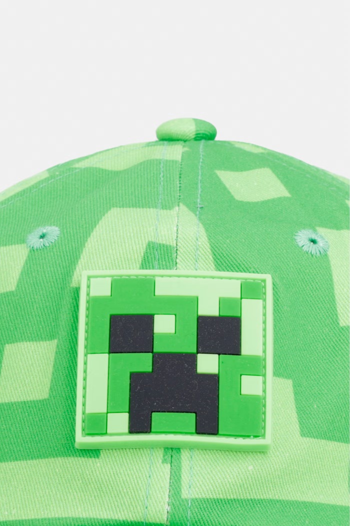 Herschel czapka z daszkiem bawełniana Minecraft Sylas 50770.07614 zielony AW26