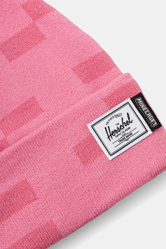 Herschel czapka beanie Minecraft Elmer 50769.07616 różowy AW26
