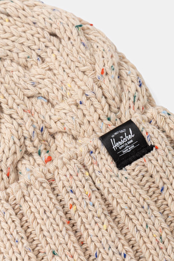 Akcesoria Herschel czapka z dodatkiem wełny Ellis Cable 50751.07527 beżowy