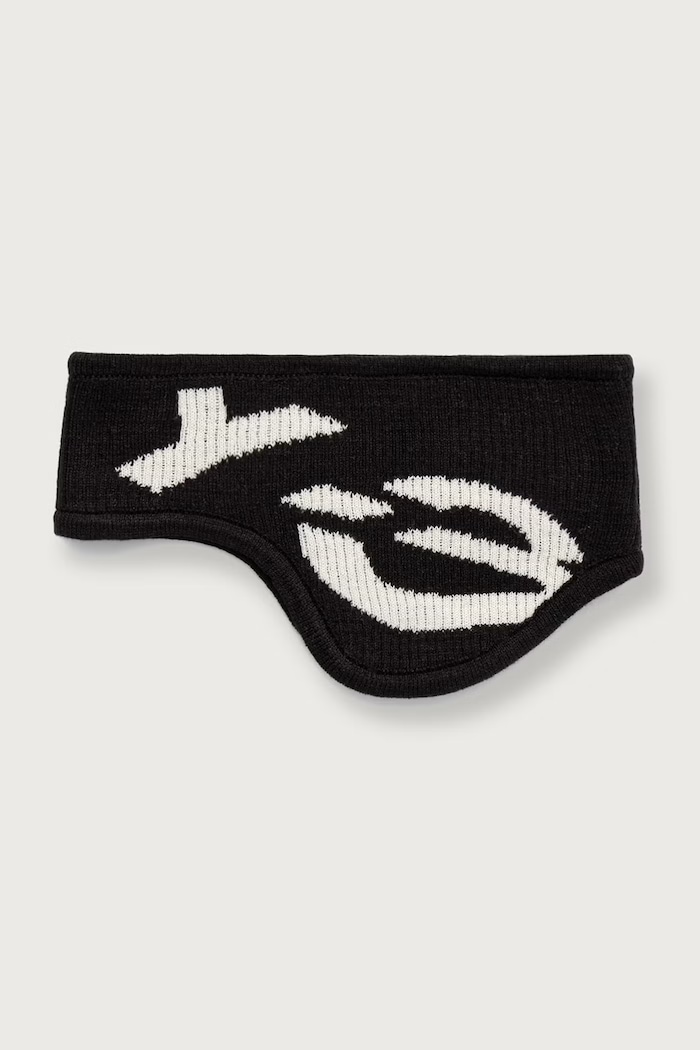 Y-3 HEADBAND opaska na głowę z dodatkiem wełny czarny KV2910
