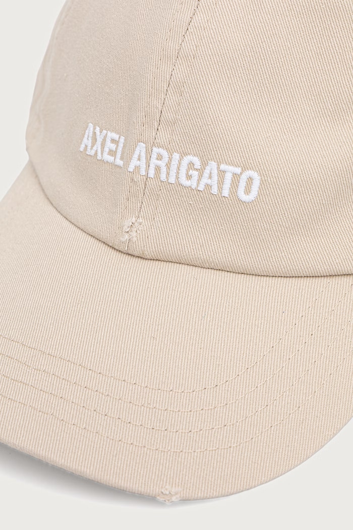 Axel Arigato AA Logo czapka z daszkiem bawełniana X3959008 beżowy AW26