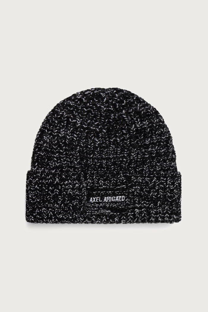 Axel Arigato Flock czapka beanie z wełną czarny X4245002