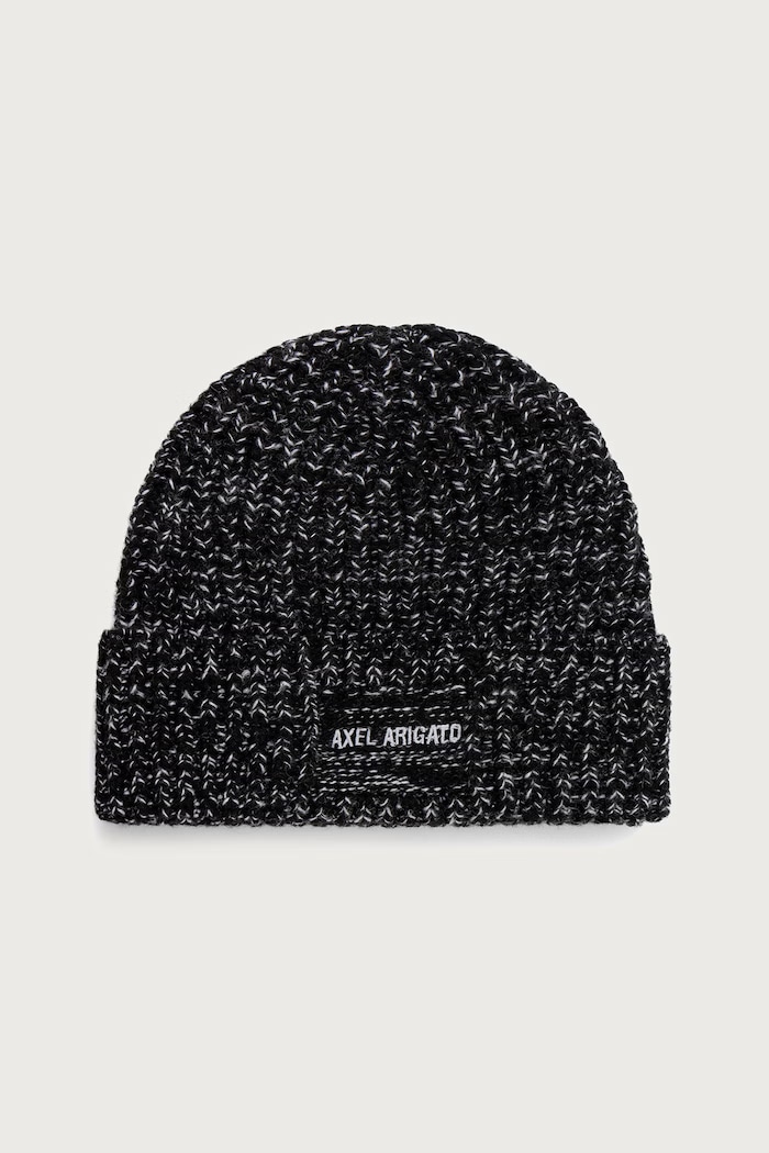 Axel Arigato Flock czapka beanie z wełną czarny X4245002