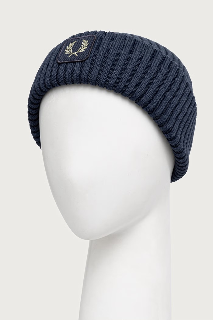 Fred Perry czapka beanie bawełniana C1138.738 granatowy AW26