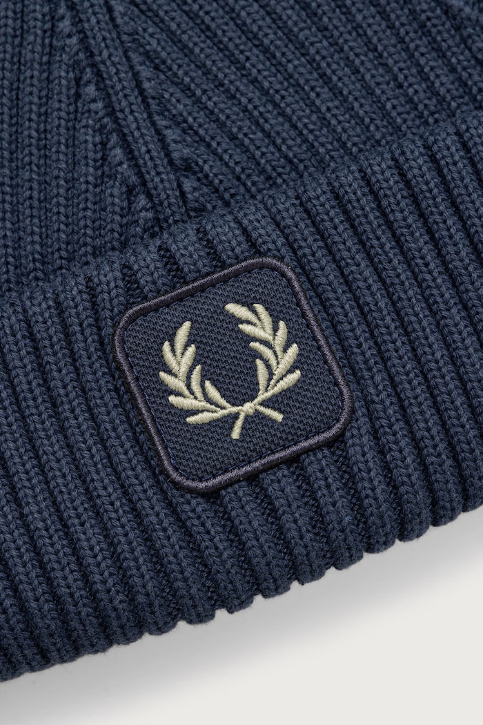 Akcesoria Fred Perry czapka beanie bawełniana C1138.738 granatowy