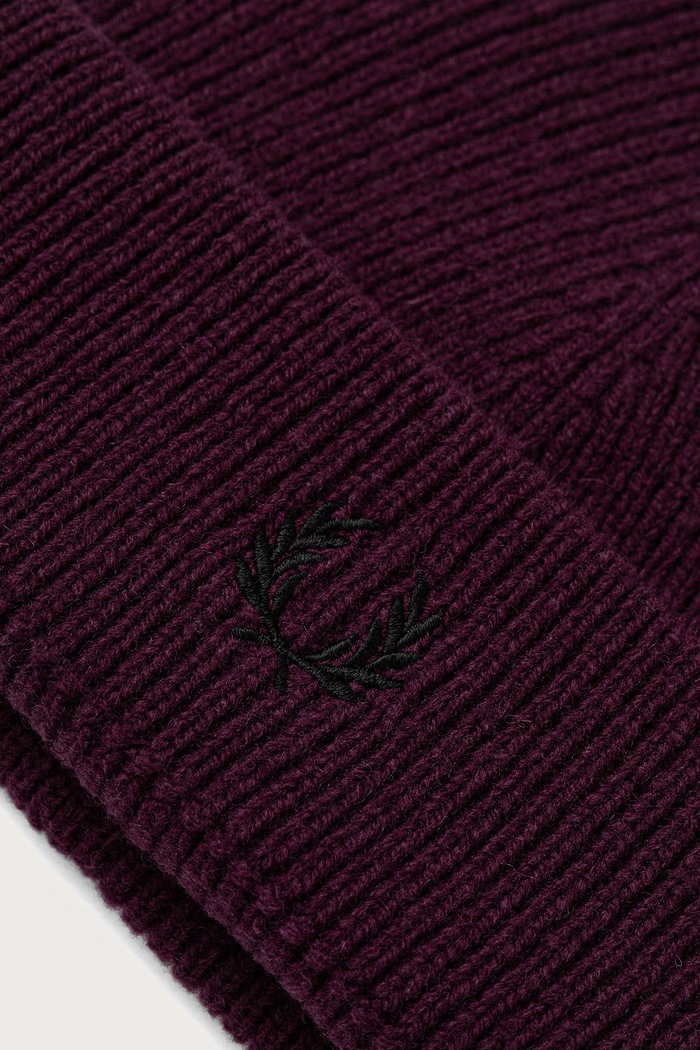 Akcesoria Fred Perry Czapka beanie wełniana C3306.37C fioletowy