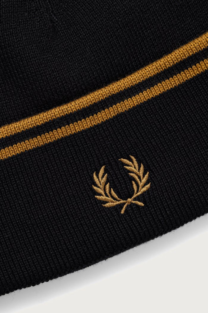 Akcesoria Fred Perry czapka beanie z wełną C3317.U12 czarny