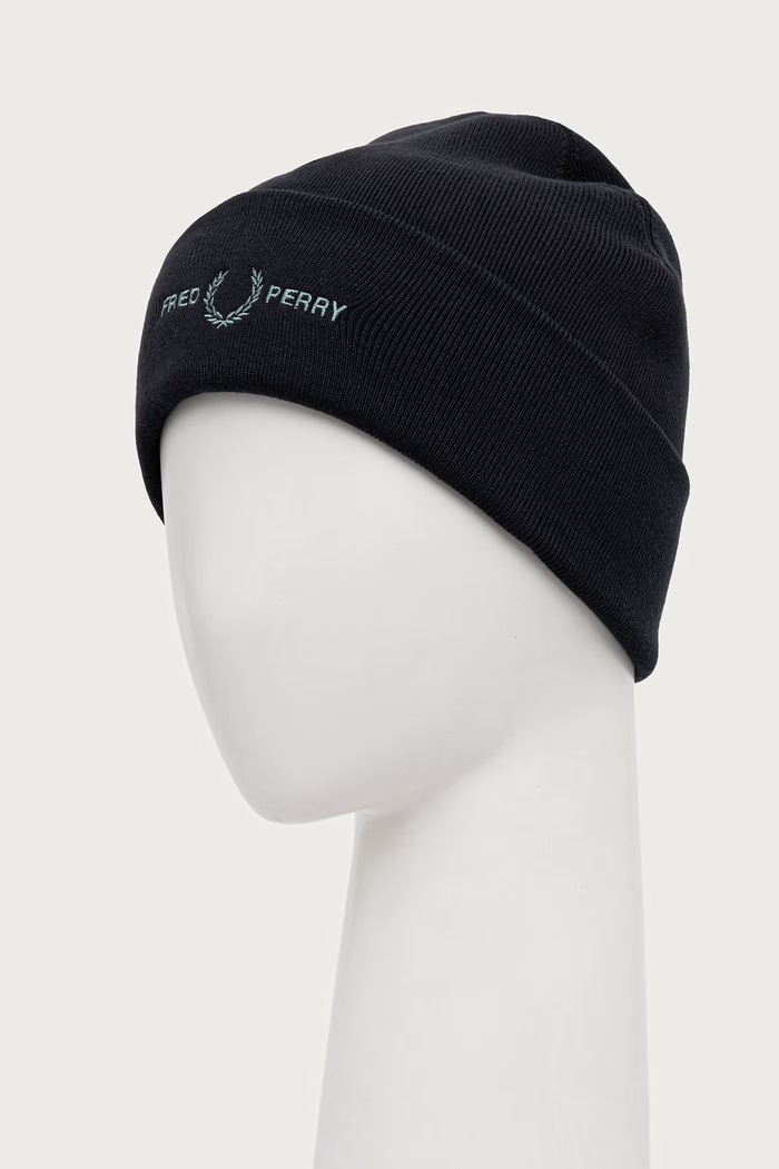 Fred Perry Czapka z bawełną C3300.Q34 granatowy AW26