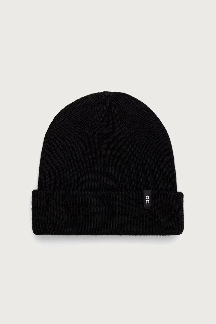 On czapka beanie wełniana czarny 2UF30100553