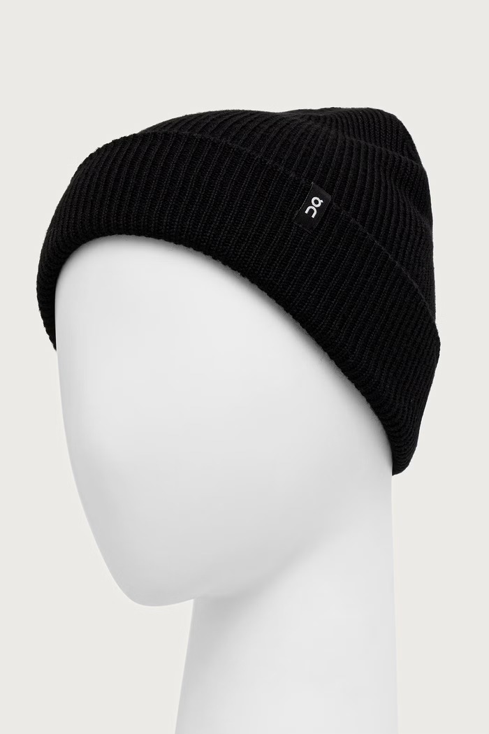 On czapka beanie wełniana 2UF30100553 czarny AW26