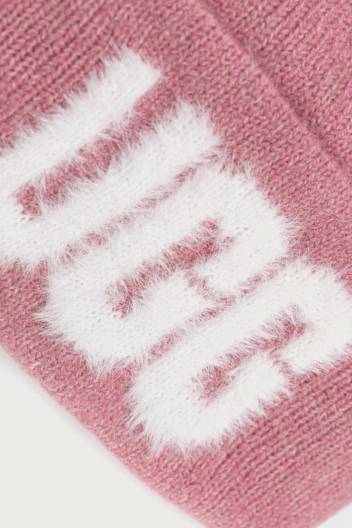 UGG Czapka beanie z dodatkiem wełny 105248 różowy AW26