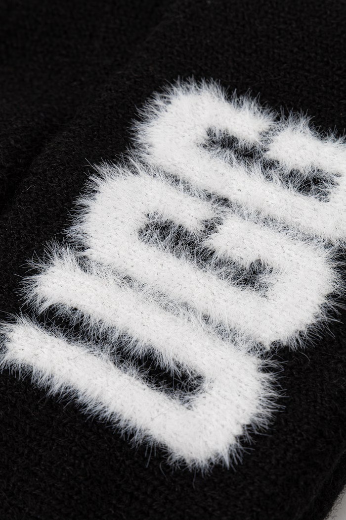 UGG Czapka beanie z dodatkiem wełny 105248 czarny AW26