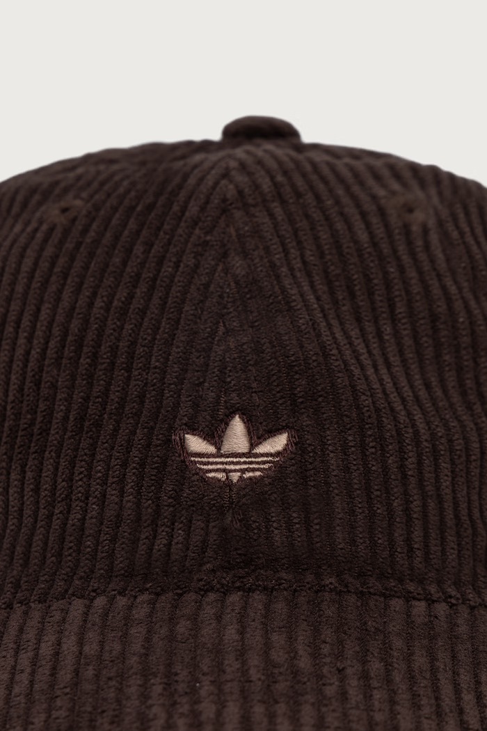 adidas Originals Καπέλο με γείσο κοτλέ Corduroy Baseball Cap KR6755 καφέ AW26