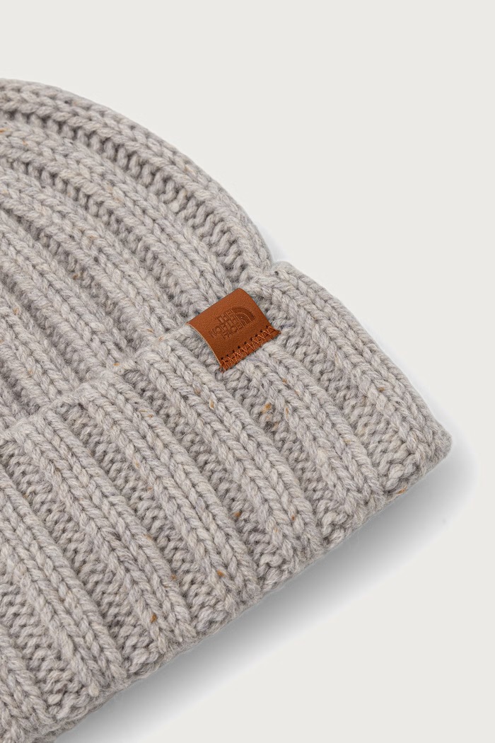 The North Face Beanie kapa iz merino volne NF0A8HMSWD51 siva AW26