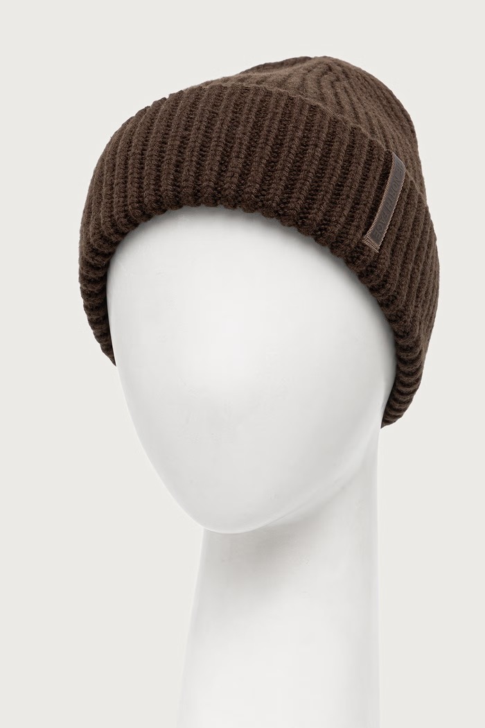 The North Face Beanie kapa z merino volno NF0A8HMRNMF1 rjava AW26