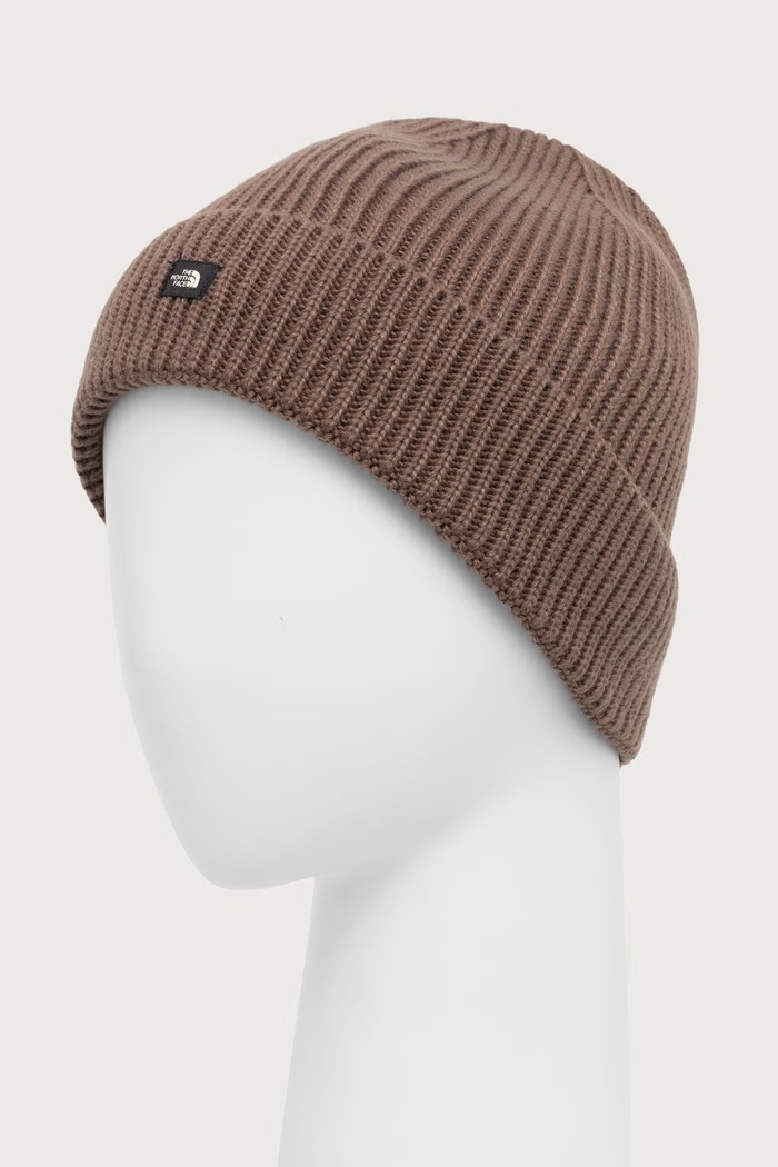 The North Face Čiapka beanie MINI LOGO NF0A8HMF1OI1 hnedá AW26