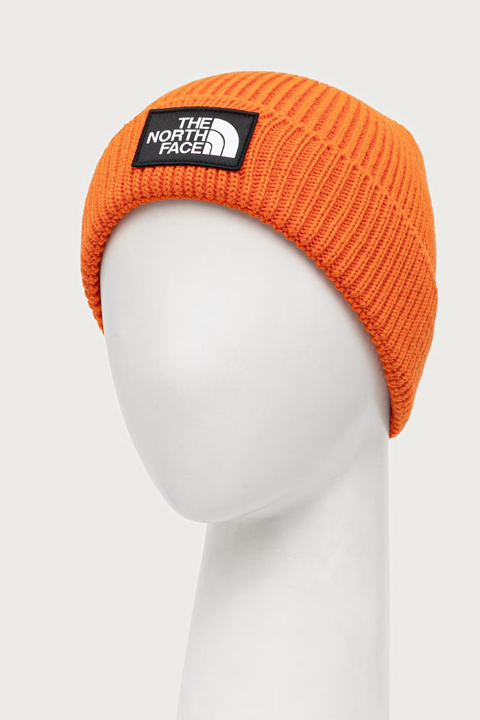 The North Face Beanie kapa TNF Logo Box NF0A8CHE1OP1 oranžna AW26