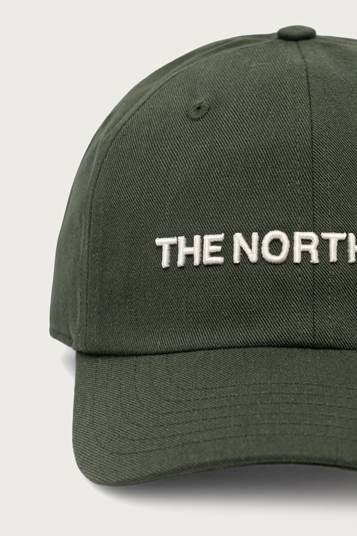 The North Face Czapka z daszkiem z bawełną Norm NF0A7WHPW951 zielony AW26