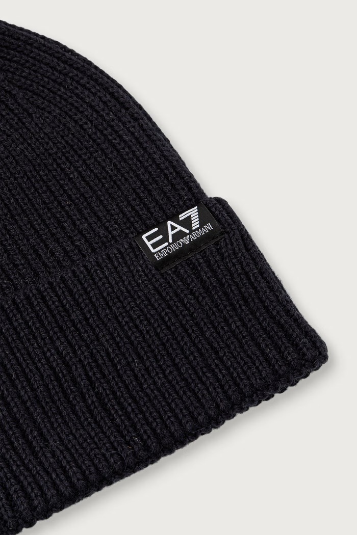 Akcesoria EA7 Emporio Armani Czapka beanie z wełną AF29587.7X000915 granatowy