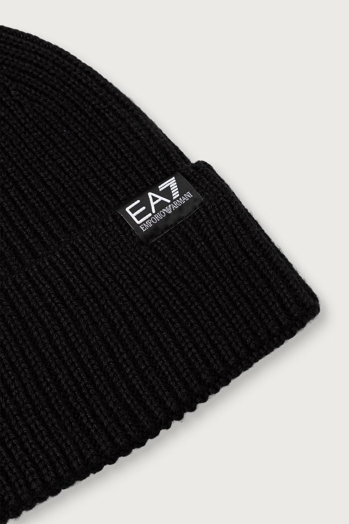 Akcesoria EA7 Emporio Armani Czapka beanie z wełną AF29587.7X000915 czarny