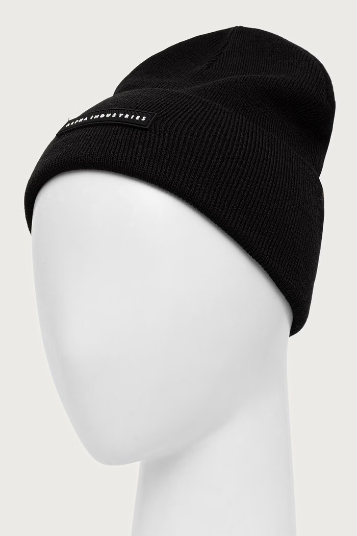 Accessori Alpha Industries cappello beanie Rubber Logo 258902 nero