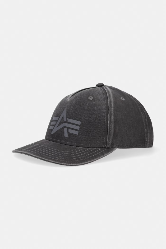 Alpha Industries czapka z daszkiem jeansowa DTM Logo Baseball czarny 268917