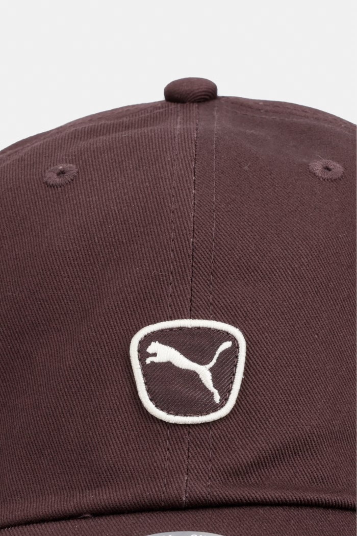 Puma czapka bejsbolówka bawełniana 027371 brązowy AW26