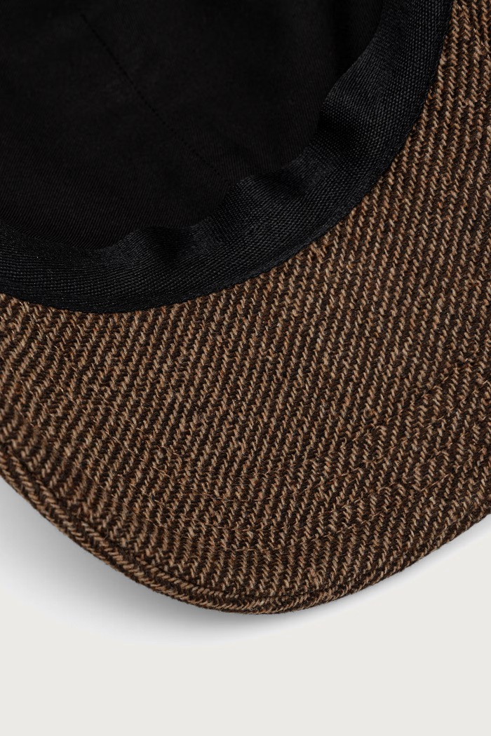 Czapka bejsbolówka z wełną casquette charlie A.P.C. WOATC.M24069 brązowy