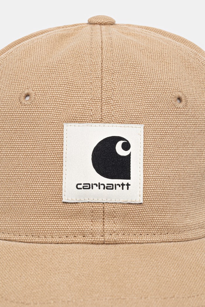 Carhartt WIP Canvas Cap czapka z daszkiem bawełniana I037182 brązowy AW26