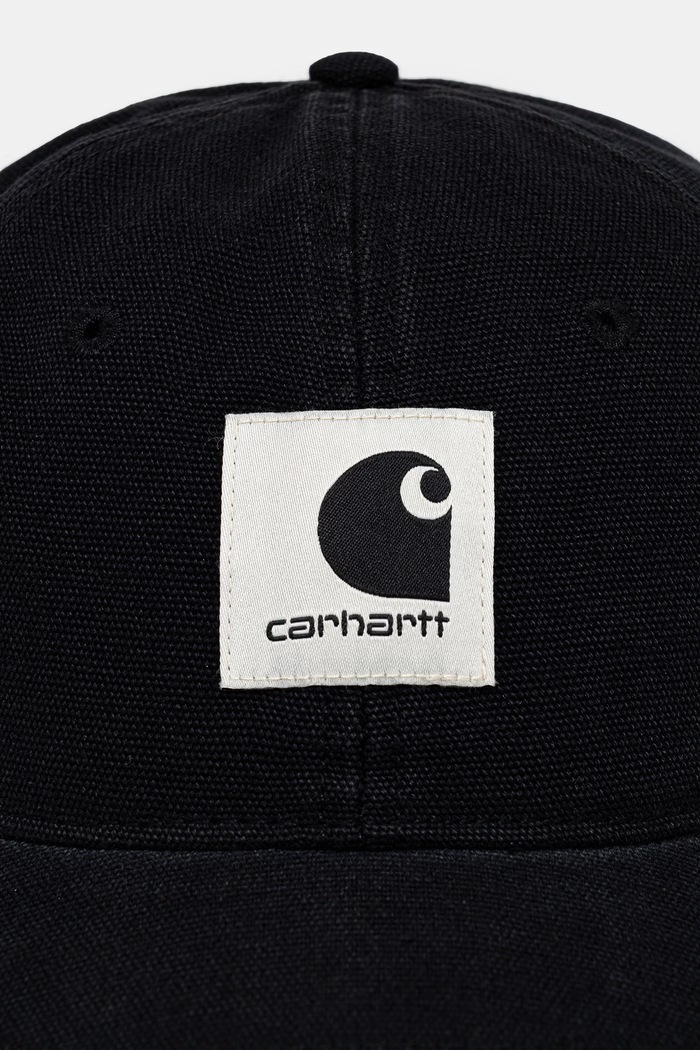 Carhartt WIP Canvas Cap czapka z daszkiem bawełniana I037182 czarny AW26