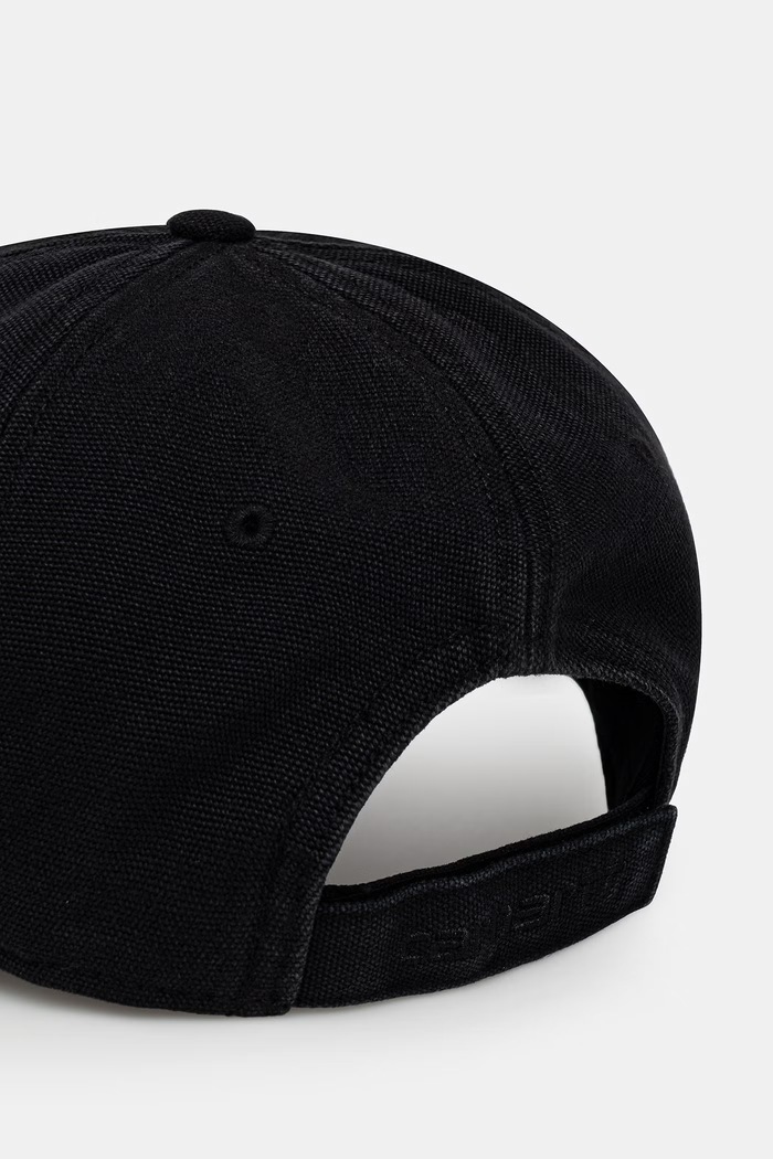 Akcesoria Carhartt WIP Canvas Cap czapka z daszkiem bawełniana I037182 czarny