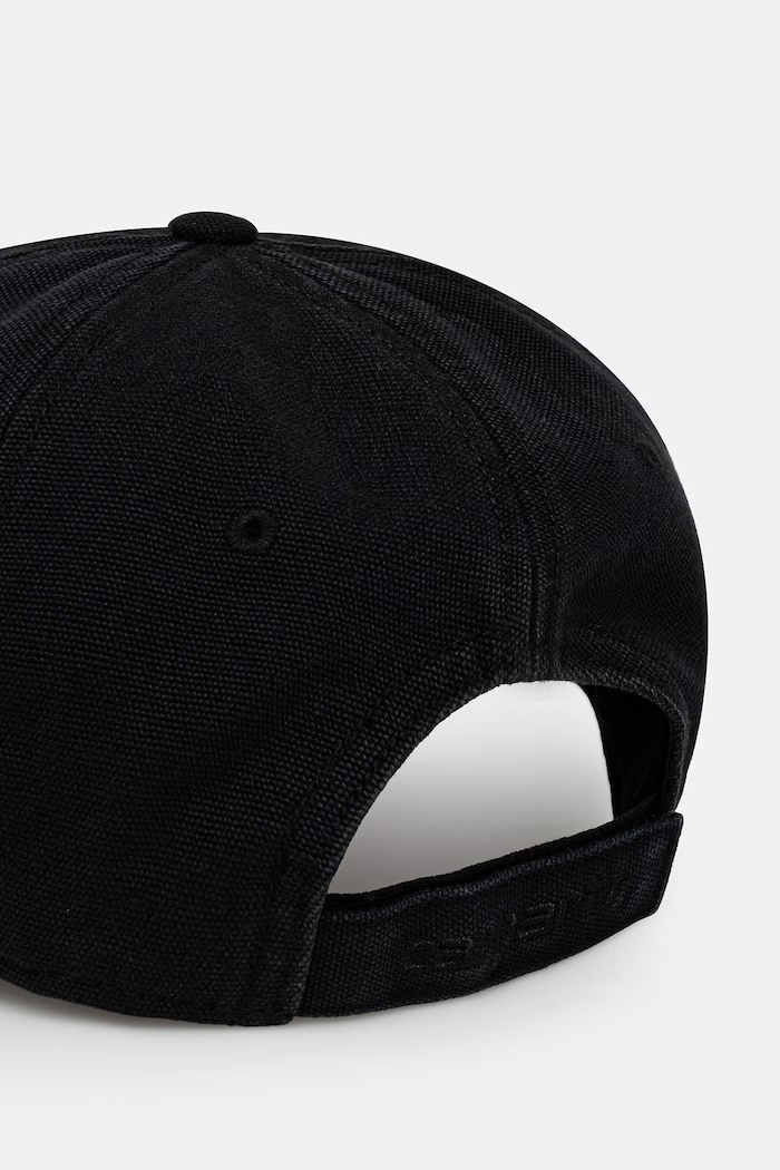 Akcesoria Carhartt WIP Canvas Cap czapka z daszkiem bawełniana I037182 czarny