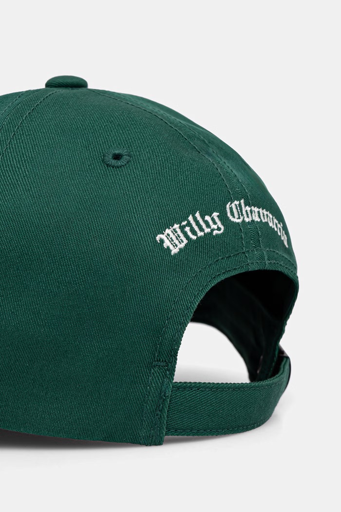 Akcesoria adidas Originals x Willy Chavarria czapka bejsbolówka bawełniana KW7336 zielony