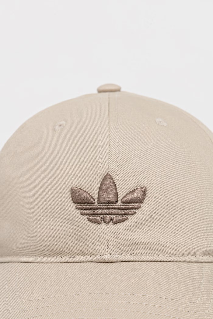 adidas Originals șapcă bumbac Adicolor KU7668 bej AW26