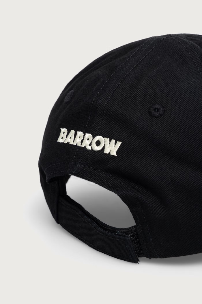 Akcesoria Barrow Czapka z daszkiem bawełniana F6BWUABC093 czarny