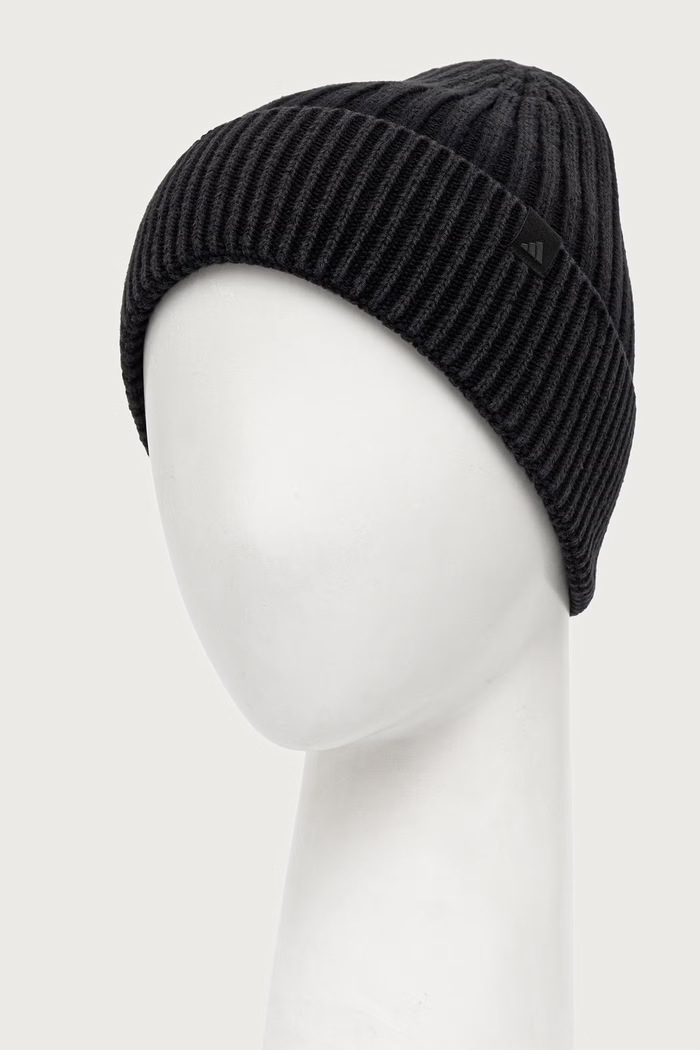 adidas Beanie kapa bombažna KT1651 črna AW26
