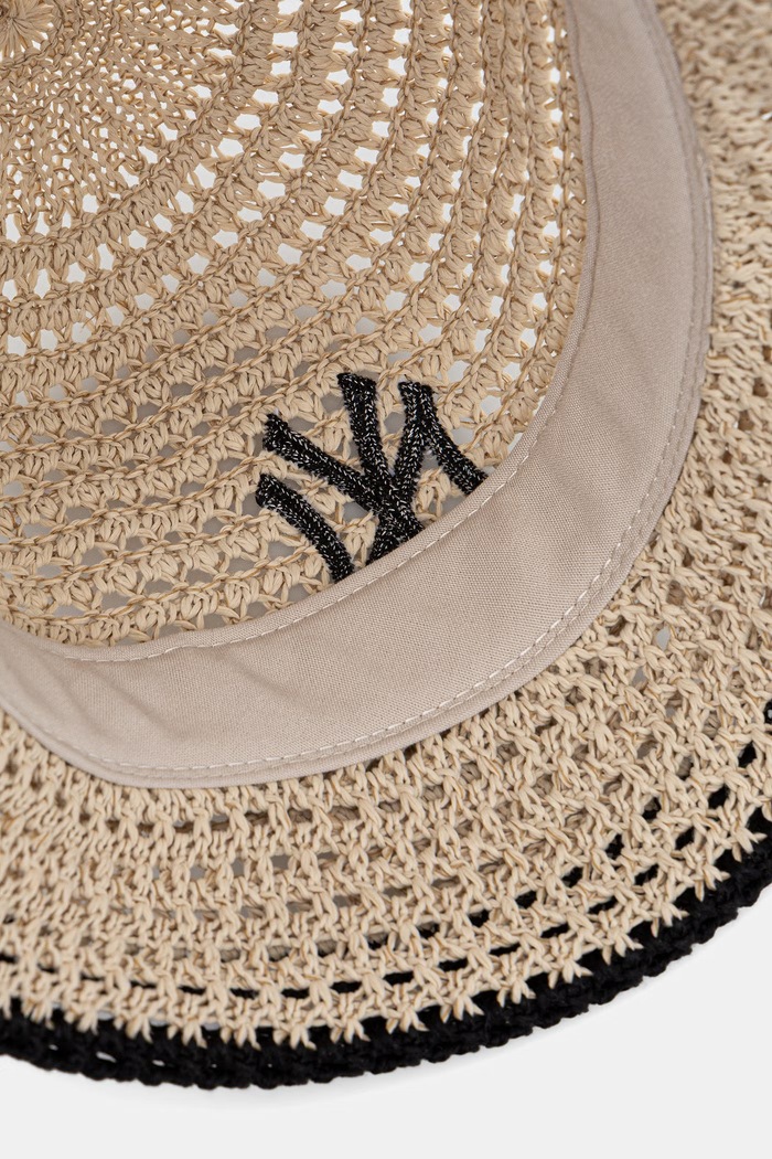 New Era kapelusz bucket pleciony KNITTED BUCKET NYY beżowy 60856308