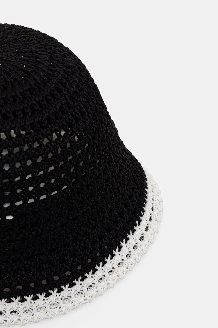 New Era kapelusz bucket pleciony KNITTED BUCKET NYY 60856287 czarny AW26