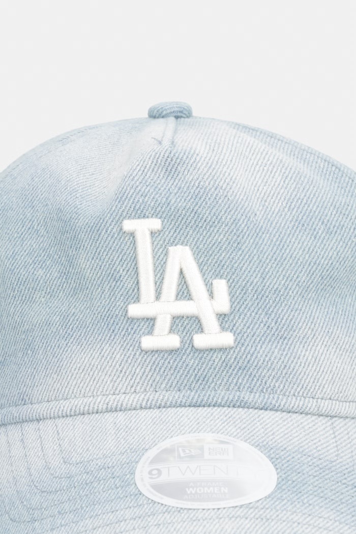 New Era czapka bejsbolówka z bawełną DENIM 920 LA DODGERS 60856319 niebieski AW26