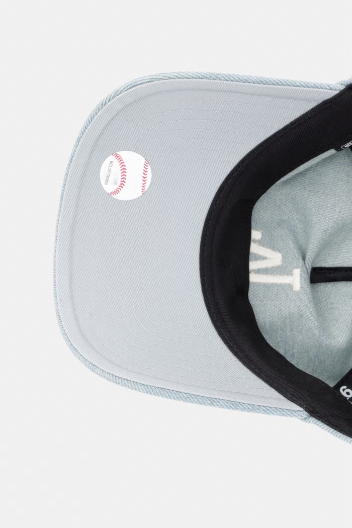 New Era czapka bejsbolówka z bawełną DENIM 920 LA DODGERS niebieski 60856319