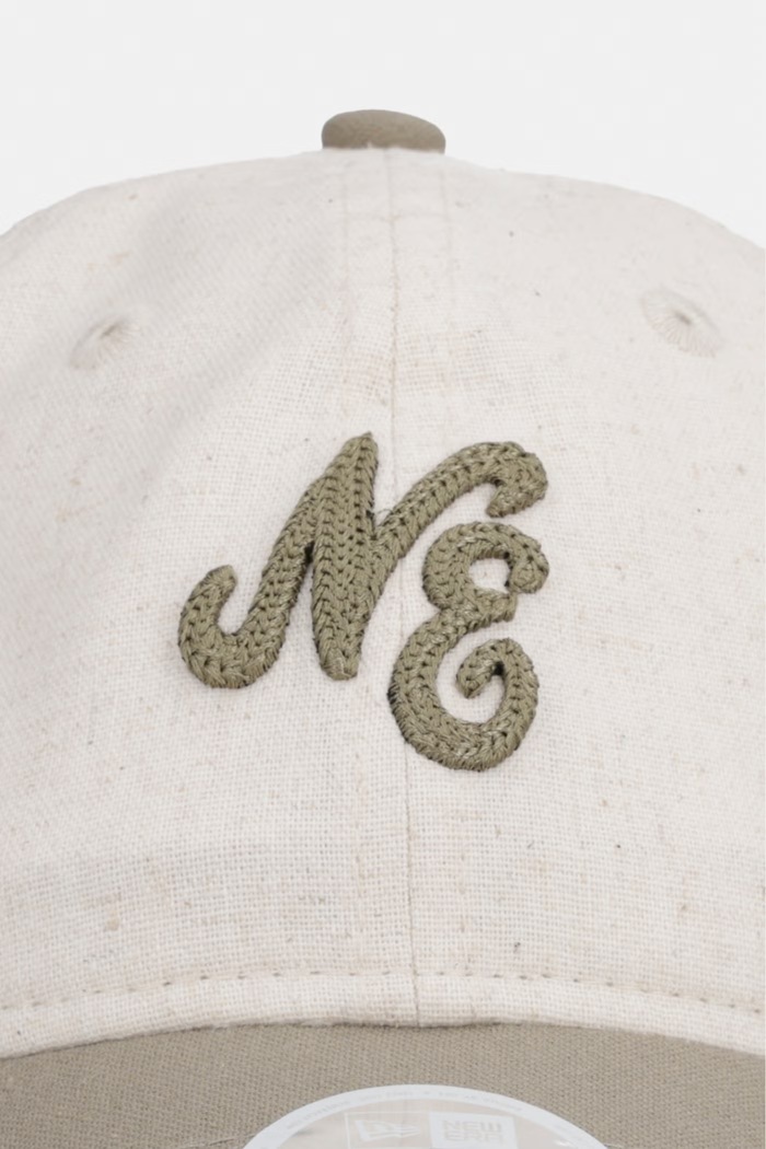 New Era czapka bejsbolówka z dodatkiem lnu NE LINEN 920 60856293 beżowy AW26