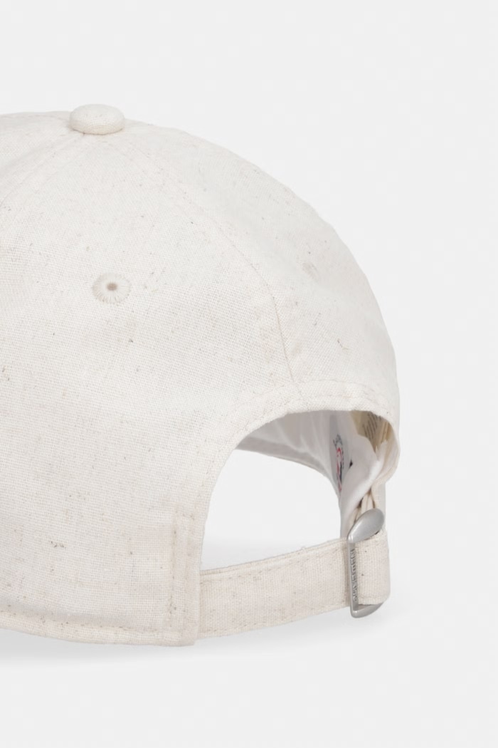 Akcesoria New Era czapka z daszkiem z dodatkiem lnu MIDI LINEN 920 NYY 60856309 beżowy