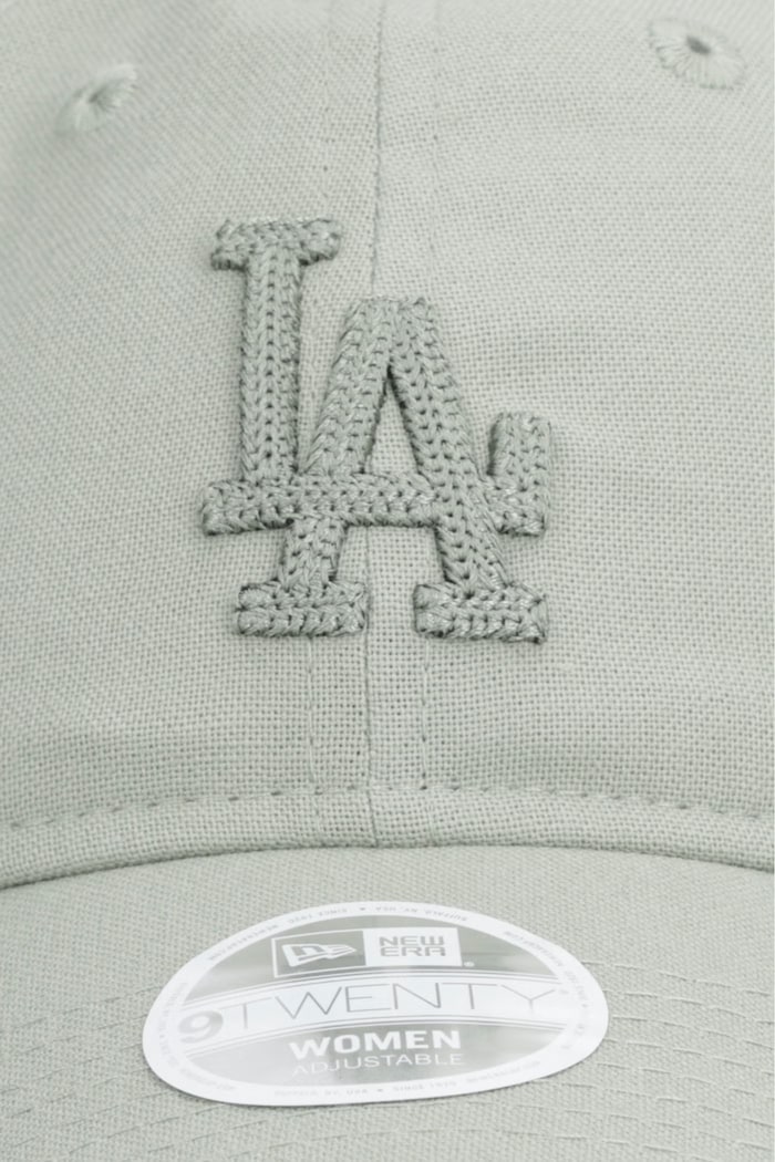 New Era czapka z daszkiem z dodatkiem lnu MIDI LINEN 920 LA DODGERS 60856288 zielony AW26