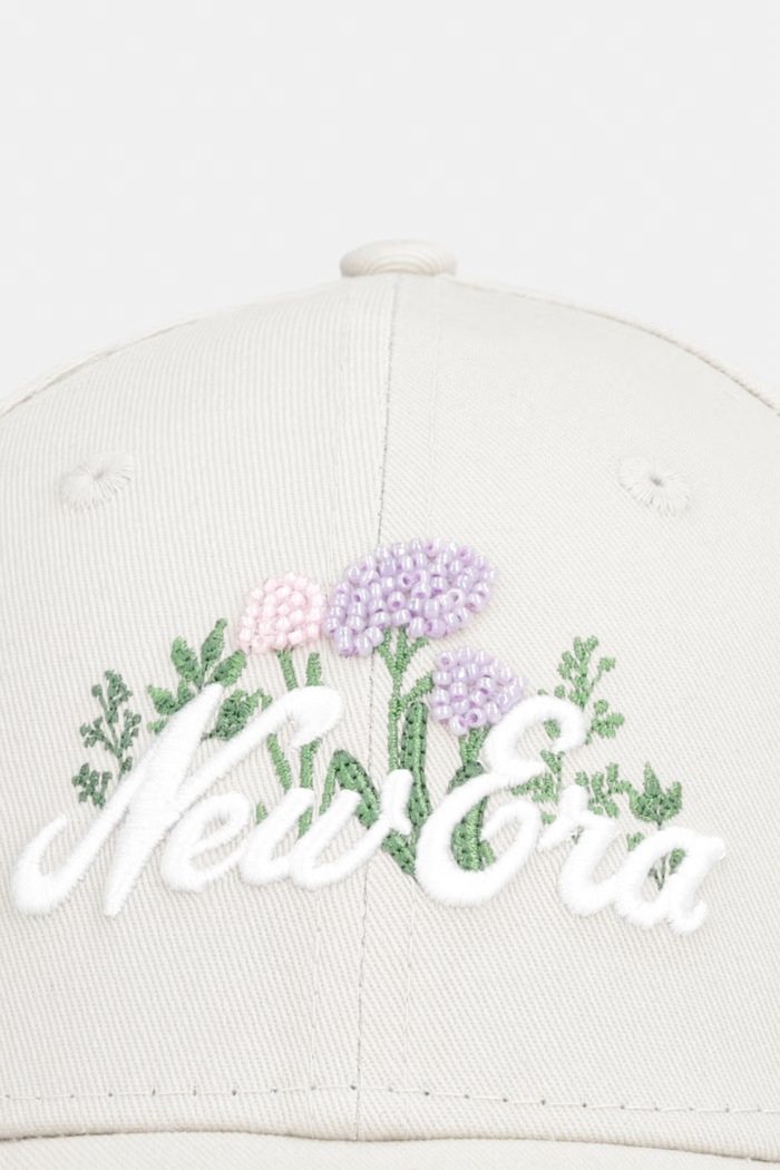 New Era czapka bejsbolówka bawełniana BEADED 940 NEWERA 60856277 beżowy AW26