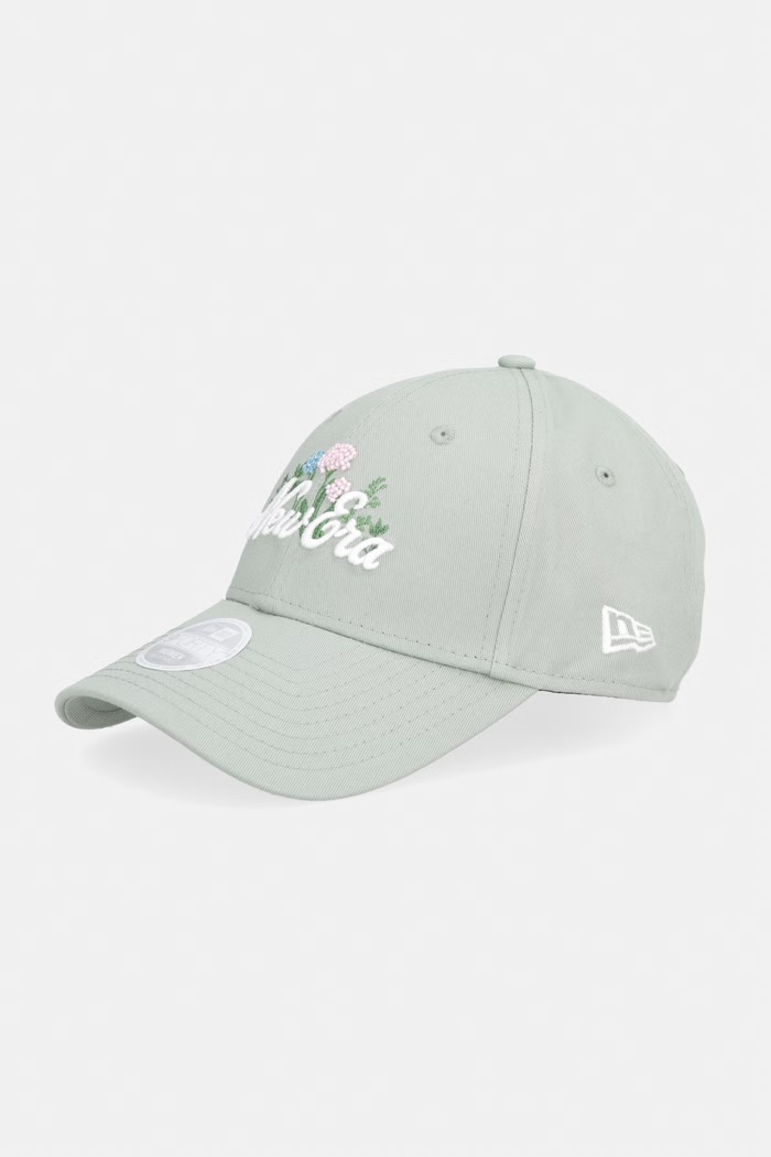 New Era czapka bejsbolówka bawełniana BEADED 940 NEWERA zielony 60856276